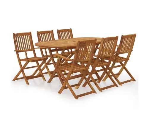 Lauko Valgomojo Baldų Kompl., 7D., Akacijos Med., Sulankst.