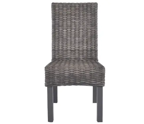 Söögitoolid 2 Tk, Pruun, Kubu Rotang Ja Mahagonipuit