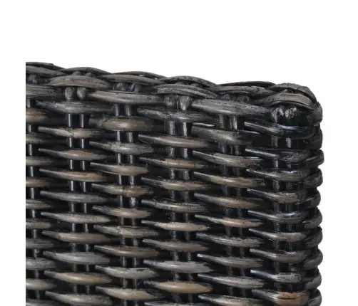 Virtuves Krēsli, 2 Gab., Melni, Kubu Rotangpalma, Mahagonijs Koks Vidaxl