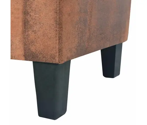 Dīvānu Komplekts, 2 Gab., Mākslīgā Zamšāda, Brūns Vidaxl