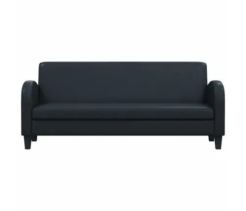 Dīvānu Komplekts, 2 Gab., Mākslīgā Āda, Melna Vidaxl