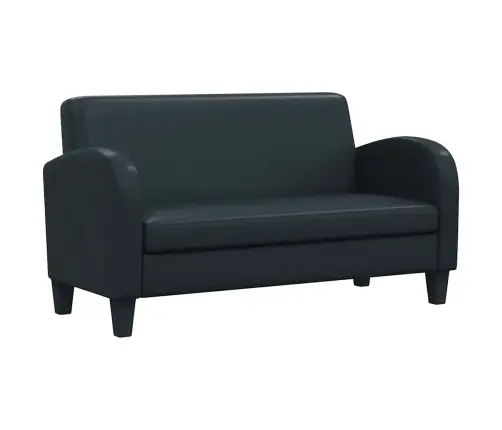 Dīvānu Komplekts, 2 Gab., Mākslīgā Āda, Melna Vidaxl