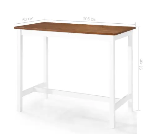 Baro Stalo Ir Kėdžių Kompl., 3D., Med. Mas., Rud. Ir Balt. Sp.