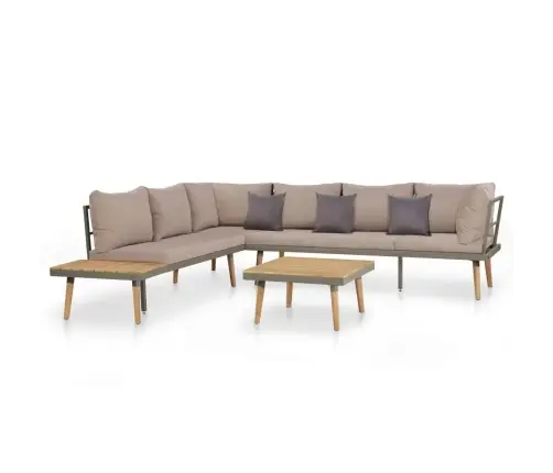 Sodo Poilsio Baldų Kom. Su Pag., 4D., Rud. Sp., Akac. Med. Mas.