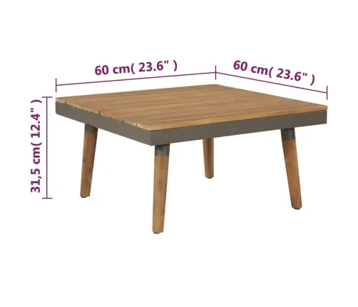 Sodo Poilsio Baldų Komplektas Su Pagalvėmis, 4D., Rudas