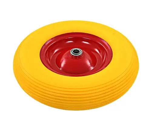 Karučio Ratas Su Ašimi, 4.00-8 390 Mm, Tvirtas Pu