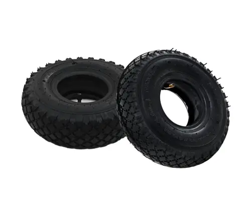 2 Rehvi, 2 Sisekummi, 3.00–4, 260 X 85 Pakikäru Ratas, Kummist