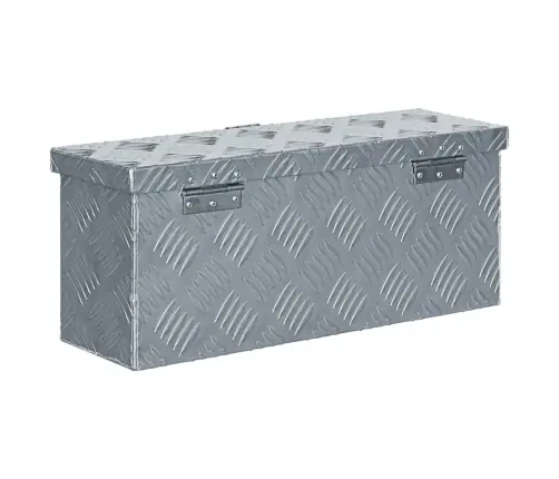 Kaste, 48,5X14X20 Cm, Alumīnijs, Sudraba Krāsā Vidaxl