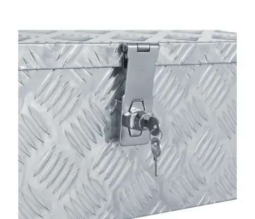 Kaste, 48,5X14X20 Cm, Alumīnijs, Sudraba Krāsā Vidaxl