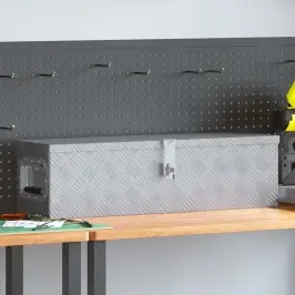 Kaste, 80,5X22X22 Cm, Alumīnijs, Sudraba Krāsā Vidaxl