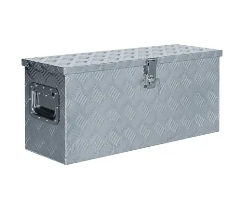 Kaste, 76,5X26,5X33 Cm, Alumīnijs, Sudraba Krāsā Vidaxl