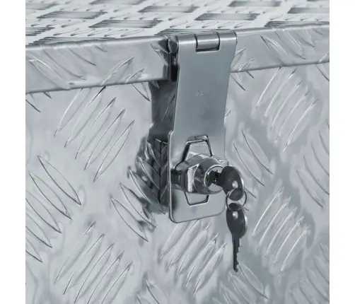 Kaste, 90,5X35X40 Cm, Alumīnijs, Sudraba Krāsā Vidaxl