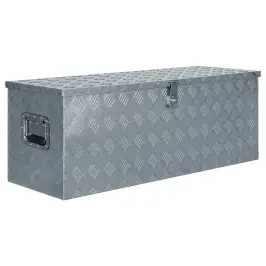 Alumīnija Kaste, 110,5X38,5X40 Cm, Sudraba Krāsā Vidaxl Alumīnija Kaste, 110,5X38,5X40 Cm, Sudraba Krāsā Vidaxl