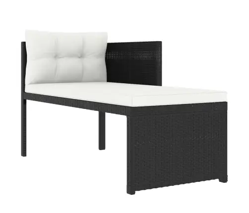 Sodo Poilsio Baldų Komplektas, 4D., Juodas, Poliratanas