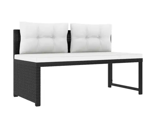 Sodo Poilsio Baldų Komplektas, 4D., Juodas, Poliratanas