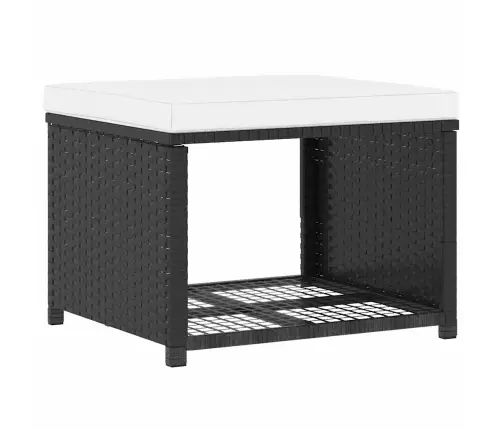 Sodo Poilsio Baldų Komplektas, 4D., Juodas, Poliratanas