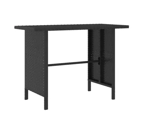 Sodo Poilsio Baldų Komplektas, 4D., Juodas, Poliratanas