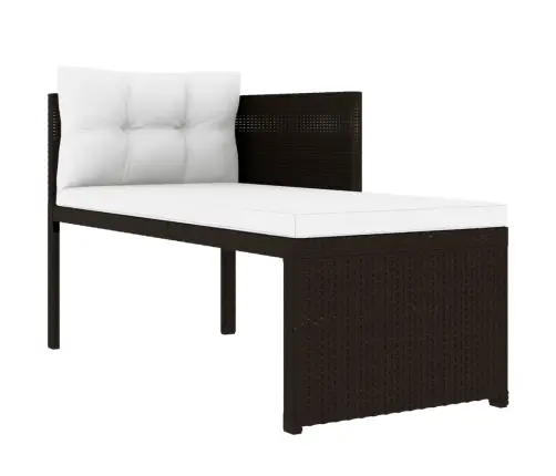 4-Daļīgs Dārza Atpūtas Mēbeļu Komplekts, Pe Rotangpalma, Brūns Vidaxl