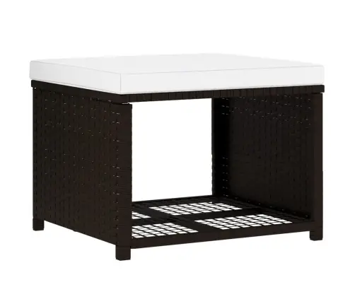 4-Daļīgs Dārza Atpūtas Mēbeļu Komplekts, Pe Rotangpalma, Brūns Vidaxl