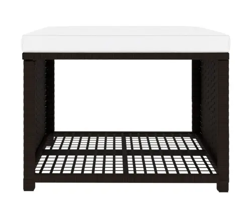 4-Daļīgs Dārza Atpūtas Mēbeļu Komplekts, Pe Rotangpalma, Brūns Vidaxl