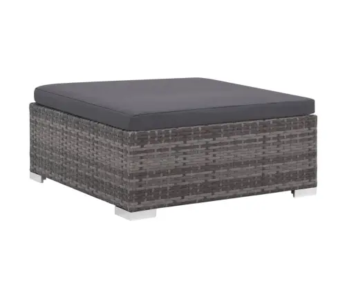 6-Daļīgs Dārza Atpūtas Mēbeļu Komplekts Ar Matračiem, Pelēks Pe Vidaxl