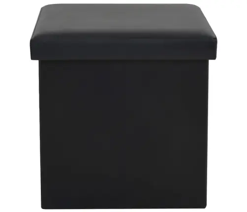 Kokkupandavad Tumbad 2 Tk, Must, Kunstnahk