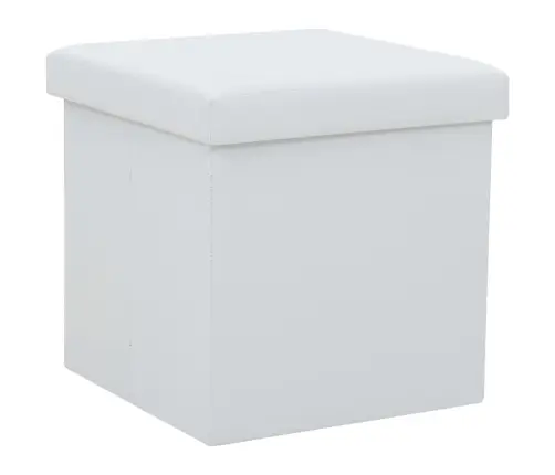 Kokkupandavad Tumbad 2 Tk, Valge, Kunstnahk