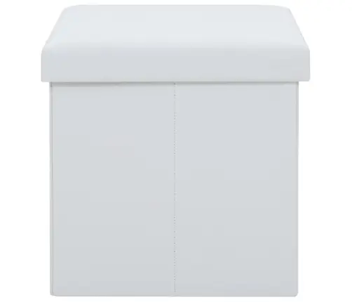 Kokkupandavad Tumbad 2 Tk, Valge, Kunstnahk