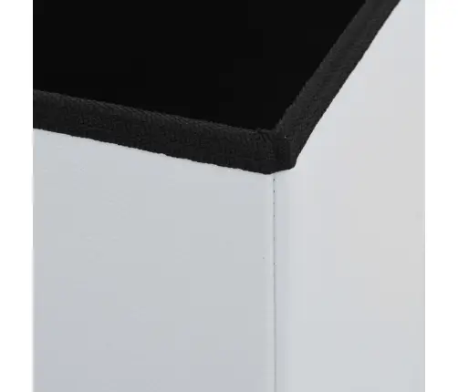 Kokkupandavad Tumbad 2 Tk, Valge, Kunstnahk