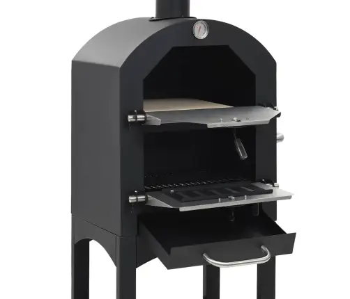 Dārza Picu Krāsns, Ar Šamota Akmeni, Kurināma Ar Kokoglēm Vidaxl