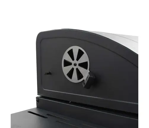 Kokogļu Barbekjū Grils, Ar Apakšējo Plauktu, Melns Vidaxl