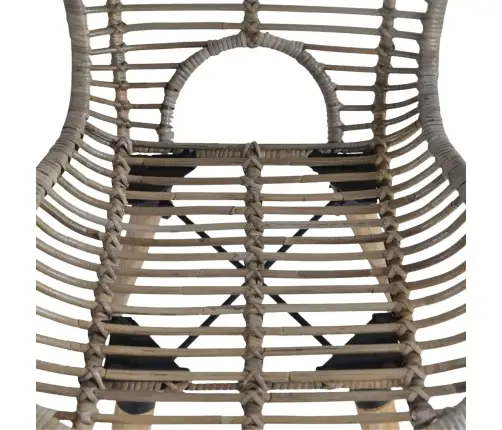 Virtuves Krēsli, 4 Gab., Brūni, Dabīga Rotangpalma Vidaxl