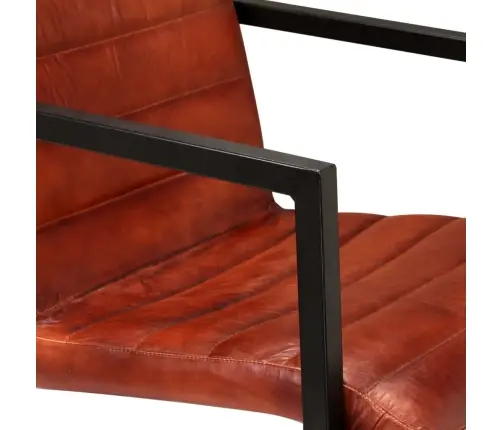 Virtuves Krēsli, 4 Gab., Brūna Dabīgā Āda Vidaxl Virtuves Krēsli, 4 Gab., Brūna Dabīgā Āda Vidaxl