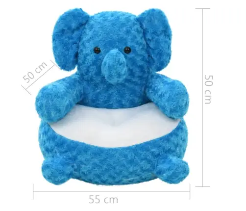 Plüüsist Elevant Sinine