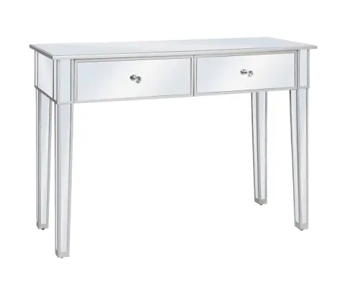 Veidrodinis Konsolinis Staliukas, Mdf Ir Stik., 106,5X38X76,5Cm