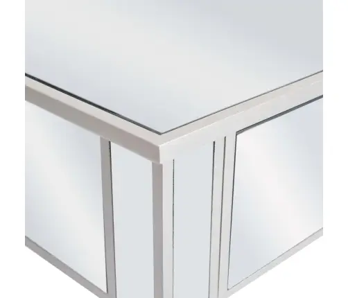 Veidrodinis Konsolinis Staliukas, Mdf Ir Stik., 106,5X38X76,5Cm