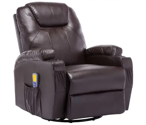 Masāžas Šūpuļkrēsls, Brūna Mākslīgā Āda Vidaxl