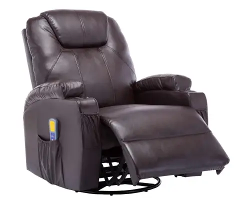 Masāžas Šūpuļkrēsls, Brūna Mākslīgā Āda Vidaxl