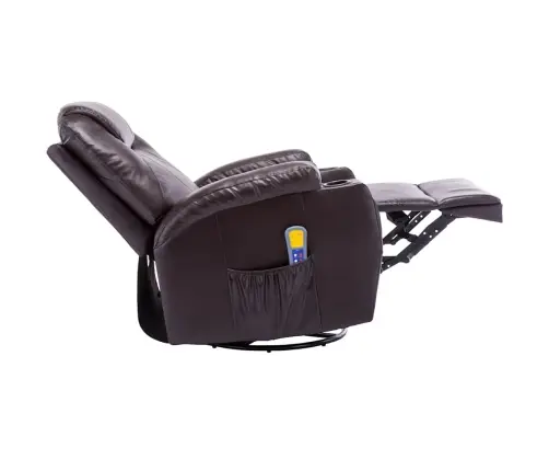 Masāžas Šūpuļkrēsls, Brūna Mākslīgā Āda Vidaxl