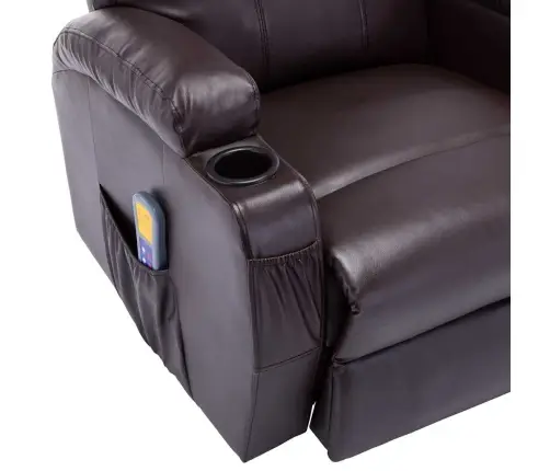 Masāžas Šūpuļkrēsls, Brūna Mākslīgā Āda Vidaxl