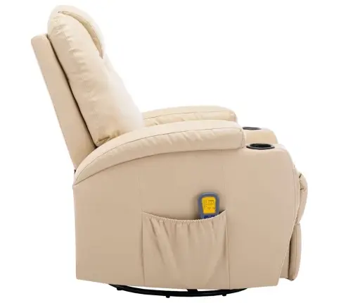 Masāžas Šūpuļkrēsls, Krēmkrāsas Mākslīgā Āda Vidaxl