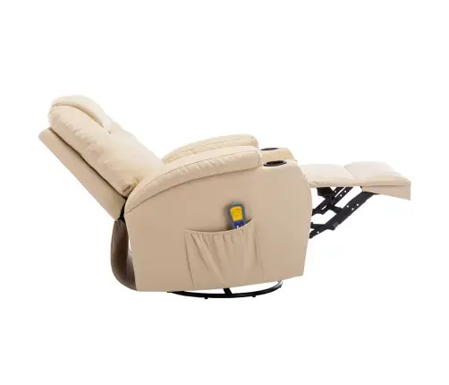 Masāžas Šūpuļkrēsls, Krēmkrāsas Mākslīgā Āda Vidaxl