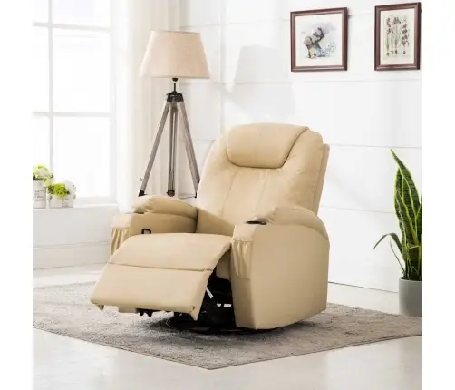 Masāžas Šūpuļkrēsls, Krēmkrāsas Mākslīgā Āda Vidaxl