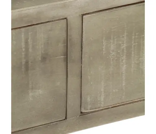 Konsoles Galdiņš, Mango Masīvkoks, Misiņš, Pelēks, 110X35X76 Cm Vidaxl