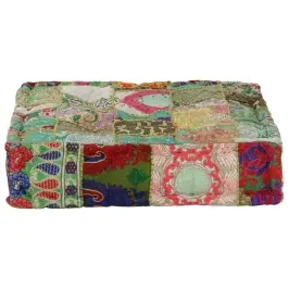 Lapitehnikas Tumba, Puuvill, Käsitöö, 50X50X12 cm Roheline