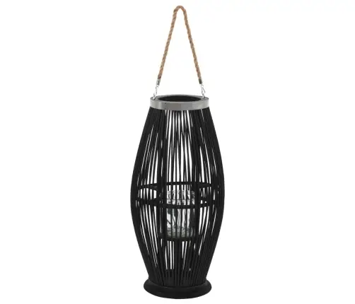 Pakarināms Svečturis, Bambuss, Melns, 60 Cm Vidaxl