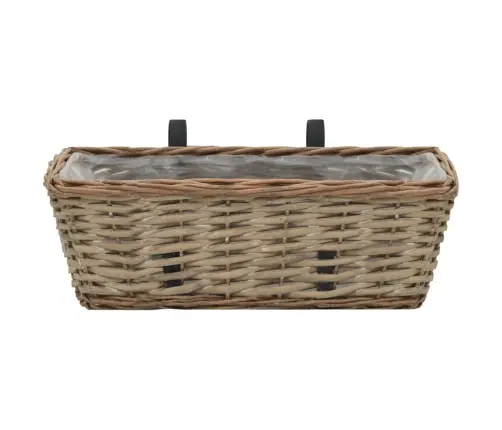 Balkona Puķu Kastes, 2 Gab., Pinums Ar Pe Oderi, 40 Cm Vidaxl