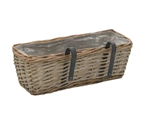 Balkona Puķu Kastes, 2 Gab., Pinums Ar Pe Oderi, 40 Cm Vidaxl