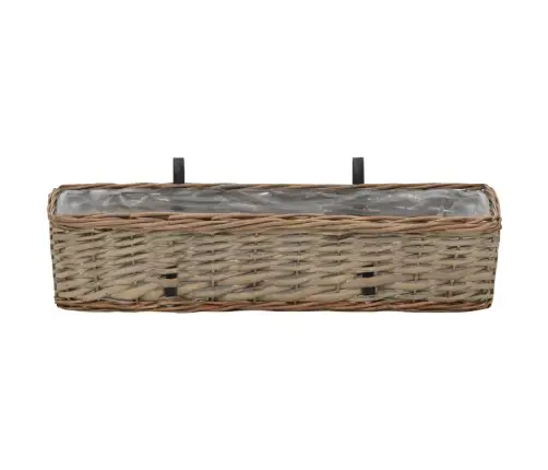 Balkona Puķu Kastes, 2 Gab., Pinums Ar Pe Oderi, 60 Cm Vidaxl