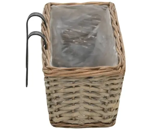 Balkona Puķu Kastes, 2 Gab., Pinums Ar Pe Oderi, 60 Cm Vidaxl